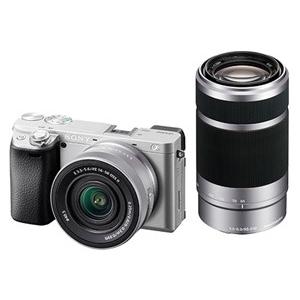 SONY ミラーレス一眼カメラ α6400 ILCE-6400X ダブルズームレンズ シルバー[ラッ...