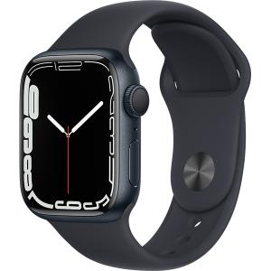 Apple Watch Series 7（GPSモデル）41mmミッドナイトアルミニウムケースとミッドナイトスポーツバンド レギュラー MKMX3J-A【ラッピング対応可】