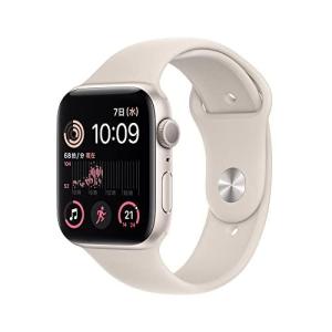 Apple Watch アップル ウェアラブル スマート ウォッチ SE 第2世代 GPSモデル 44mm MNJX3J/A [スターライトスポーツバンド]【ラッピング対応可】｜sokutei