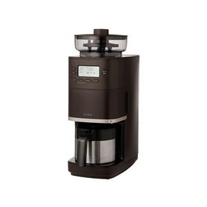 シロカ コーン式全自動コーヒーメーカー カフェばこPRO SC-C271TD [ダークブラウン][ラ...