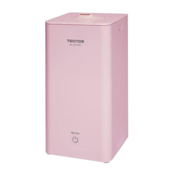 【訳あり】TEKNOS テクノス 超音波加湿器 1.0L EL-C019(P)[ラッピング不可]