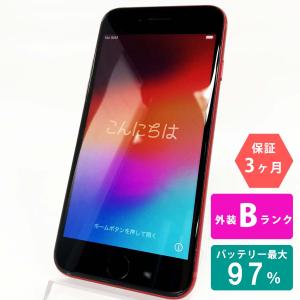 【中古Bランク】iPhoneSE(第3世代) 128GB レッド バッテリー最大容量97% SIMロック解除 SIMフリー MMYH3J/A A2782 スマートフォン 本体 Apple アップル RLOGI｜sokuteikiya