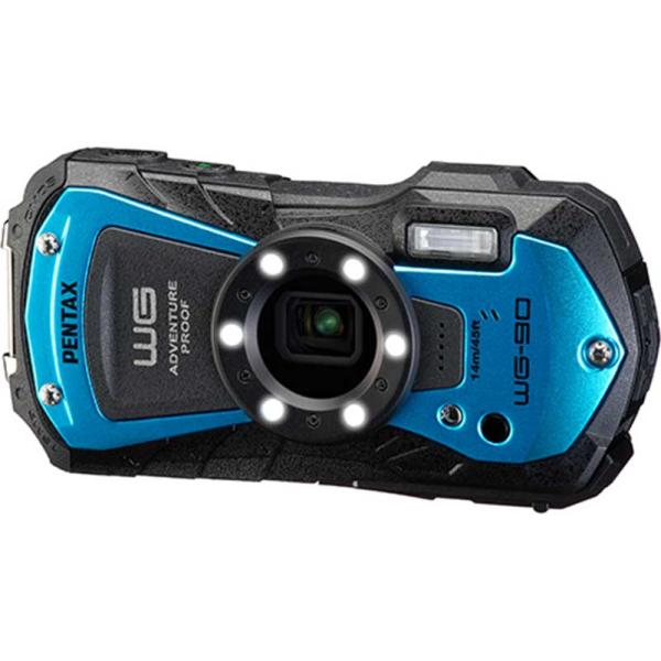 ペンタックス PENTAX WG-90 [ブルー] 防水コンパクトデジタルカメラ【ラッピング対応可】