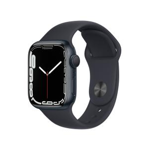 Apple Watch Series 7（GPSモデル）41mmミッドナイトアルミニウムケースとミッドナイトスポーツバンド レギュラー MKMX3J-A【ラッピング対応可】｜sokuteikiya