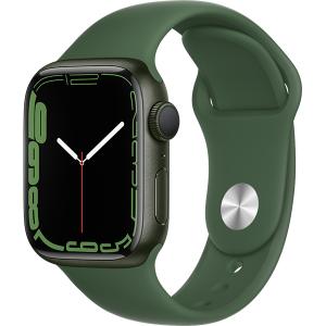 Apple Watch Series 7（GPSモデル）41mmグリーンアルミニウムケースとクローバースポーツバンド レギュラー MKN03J-A【ラッピング対応可】｜sokuteikiya