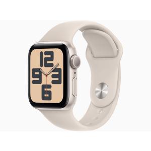 Apple Watch SE 第2世代 GPSモデル 40mm MR9V3J/A [スターライトスポーツバンド M/L]【ラッピング対応可】｜sokuteikiya