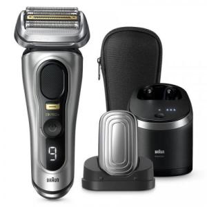 BRAUN ブラウン メンズ電気シェーバー 4枚刃 自動洗浄器付 美顔器ヘッド付キシリーズ9 Pro+ 9587cc マットシルバー 【ラッピング対応可】｜sokuteikiya