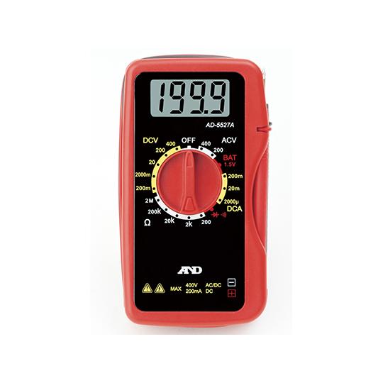 エーアンドデイ　AD-5527A　デジタルマルチメーター 　交流　直流電圧　直流電流　