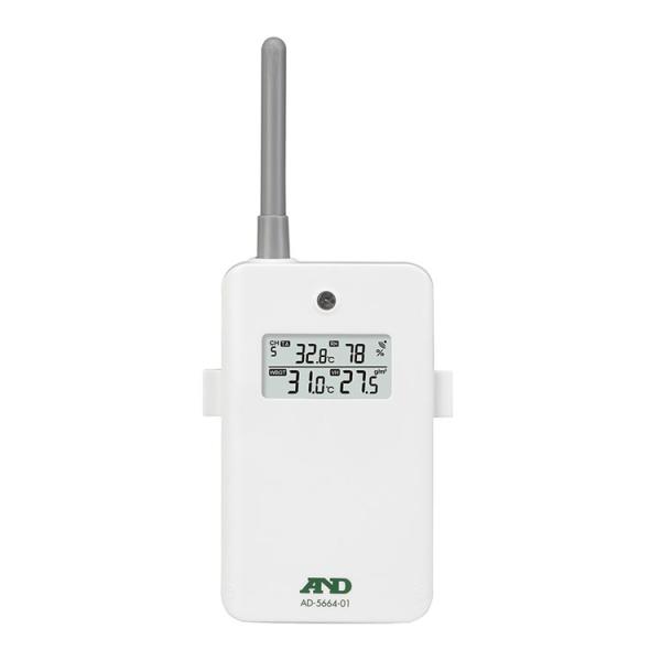 エーアンドデイ　AD-AD-5664-01　子機（増設用）マルチチャンネルワイヤレス環境温湿度計