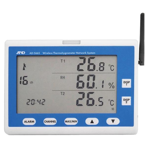 エーアンドデイ　AD-5665　親機（表示機）ACアダプタ付属