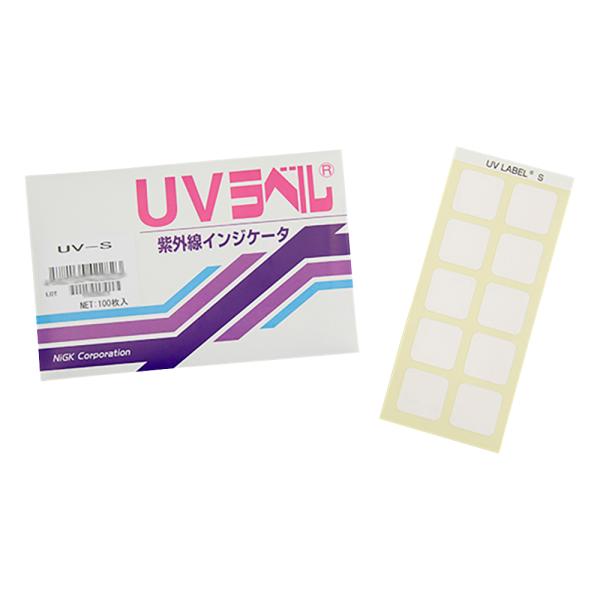 日油技研　UV-S　超高感度　UVラベル　不可逆　紫外線検知　100枚入　　