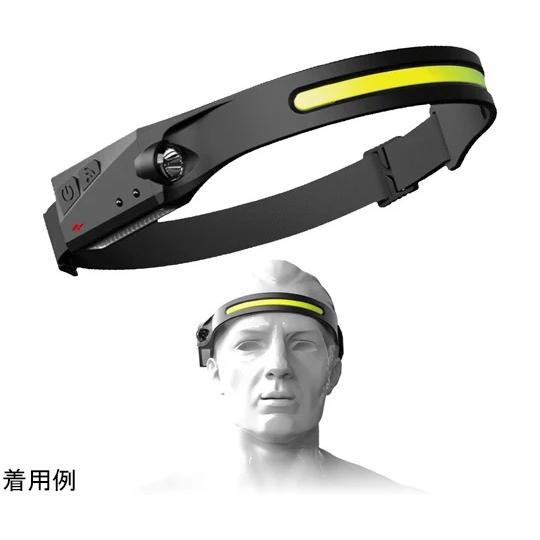 【トライメイト】TRM-HD003　充電式 ヘッドライト 67-4919-86　超軽量 タッチレスセ...