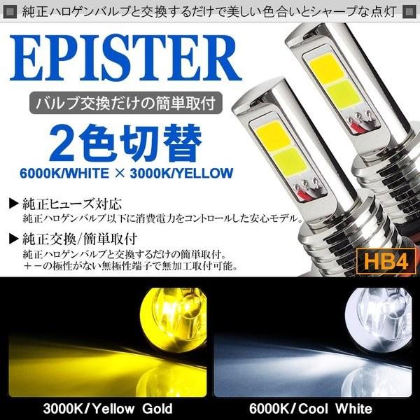 10系 前期/後期 LED フォグランプ HB4 18W EPISTER サイド発光 リフレクター拡...