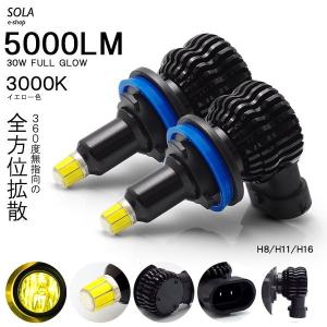 E51系 前期 エルグランド タイプV/VG/ライダー LED フォグランプ H11 25W 5000ルーメン 全方向 360度発光 3000K/イエロー 車検対応｜solae-shop