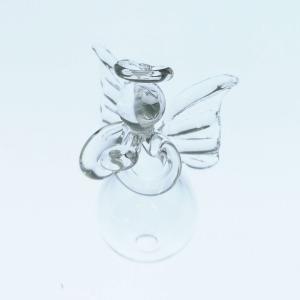 ガラスエンジェル 天使 小 麻ひも付き 1個 85×55mm 1個 一輪挿し インテリア ハンギング 花瓶｜solargift