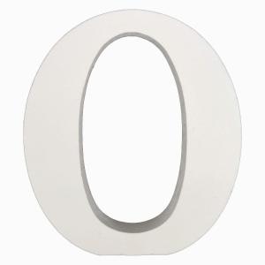 木製アルファベット文字 O スタンドタイプ 白 1個 100×90×15mm 固まるハーバリウム