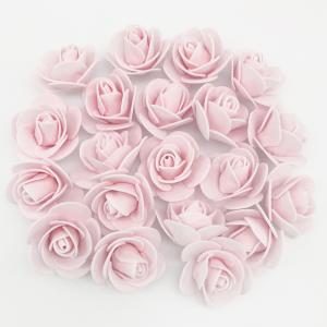 フェイクフラワー ウレタン ライトピンク 20個入り 造花 ハンギング トピアリー ボール ブーケ 花材｜solargift