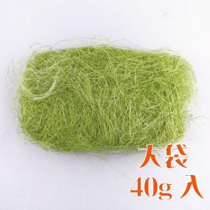 大地農園 花材 シサル 麻 ライムグリーン 40...の商品画像