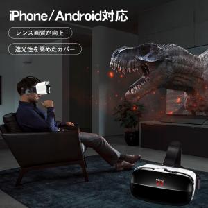 VR眼鏡 3Dグラス VRゴーグル VR空間 iPhone Android スマホ VR体験 動画 ...