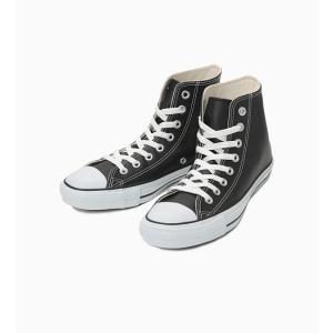 【Converse】 LEA ALL STAR HI 1B908 BLACK ブラック コンバース レザーオールスター ハイカット 定番モデル コアカラー (JPN)日本正規品 メンズ レディース ス｜solehunter