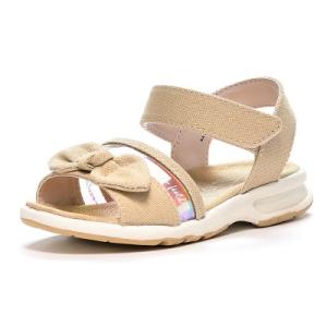 【MoonStar】MF S009C BEIGE ムーンスター 子供靴 キッズ ジュニア サンダル ...