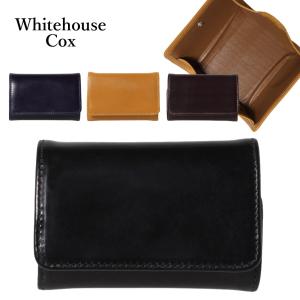 Whitehouse Cox ホワイトハウスコックス 三つ折り財布 ブラック