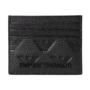 【値下げ】【新品】エンポリオアルマーニ　ブラックカードケース EMPORIO ARMANI カードケース 「エンポリオ アルマーニ」フラップ付き
