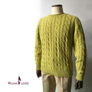 WILLIAM LOCKIE／ウィリアムロッキー】 カシミヤニット ショールカラー