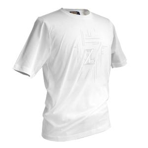 Tシャツ カットソー 半袖シャツ メンズ カジュアル ブランド コットン ジリー ZILLI メンズ ホワイト 刺繍