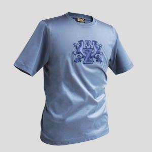 ZILLI ジリー Tシャツ カットソー 半袖シャツ メンズ カジュアル ブランド コットン メンズ ブルーグレー おしゃれ 紳士服 高級 大きいサイズ