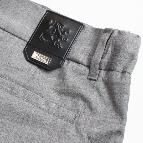 ZILLI (ジリー) ／ リラックスウールスラックス ボトムス ウエストゴム ストレッチ ライトグ...