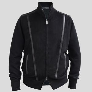 【ZILLI/ジリー】レザーコンビニットブルゾン...の商品画像
