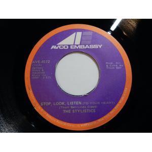 Stylistics Stop, Look, Listen (To Your Heart) / If I Love You  AVCO Embassy US AVE-4572 200180 SOUL ソウル レコード 7インチ 45｜solidityrecords