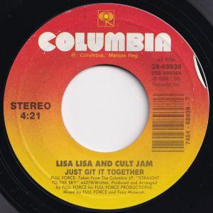 Lisa Lisa And Cult Jam Just Git It Together / Git It! Columbia US 38-68938 203658 HIP HOP R&B レコード 7インチ 45｜solidityrecords