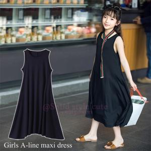 黒ノースリーブワンピース子供160の商品一覧 通販 Yahoo ショッピング