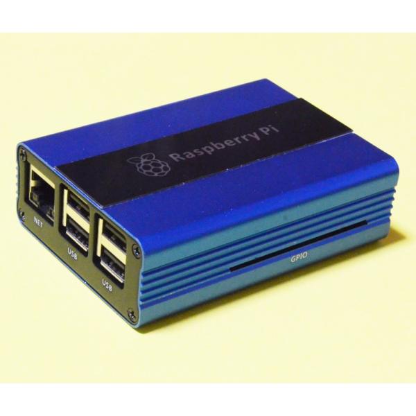 ラズベリーパイ(Raspberry Pi) 3B/3B+用 重厚金属ケース eleduino製（アル...