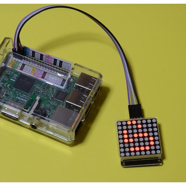新幹線のアレみたいに…　ラズパイで作る小型電光掲示板（8X8 ドットマトリクスLED）I2C接続型 ...
