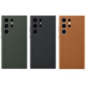 Galaxy S23 Ultra ケース 純正 レザーケース Leather Case EF-VS918 海外純正品