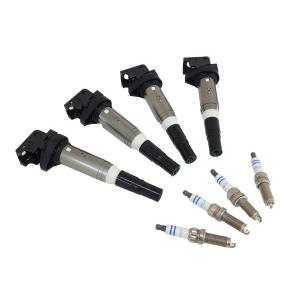 t*4様 BMW MINI bosch イグニッションコイル　プラグセット BOSCH 新品 BMW MINI イグニッションコイル スパークプラグ 4本