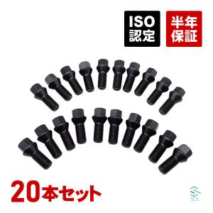 首下選べます ブラックボルト 10本セット 球面14R M14-P1.25 首下28mm