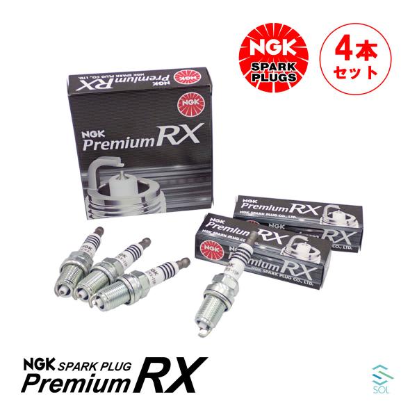 NGK マツダ ロードスター NB6C スパークプラグ プレミアムRX 4本セット BPY1-18-...