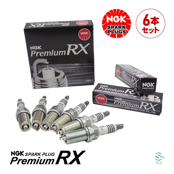 NGK スバル レガシィ BLE プレミアムRX スパークプラグ 6本セット 22401AA630 ...