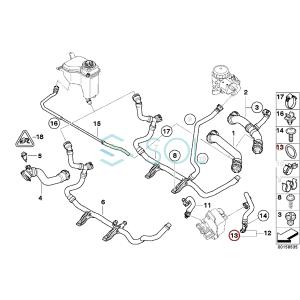 ウォーターホース ラジエーターホース Oリング...の詳細画像1