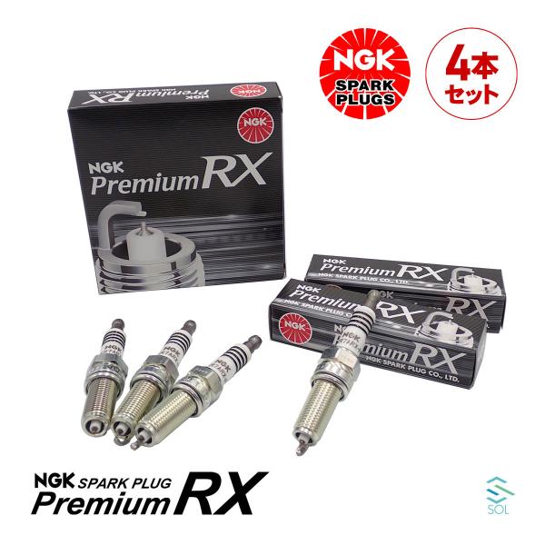 NGK スバル ステラ RN2 スパークプラグ プレミアムRX 4本セット 22401KA450 9...