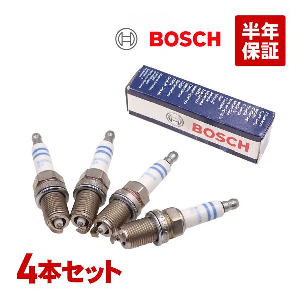 BOSCH スパークプラグ 4本セット(1台分) VW パサートCC ジェッタ4 ダブルプラチナ 1...