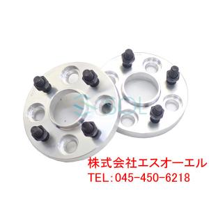 ホンダ フィット(GR1 GR2 GR3 GR4 GR5 GR6 GR7 GR8) アルミ鍛造 ワイドトレッドスペーサー ハブ付 15mm PCD100 M12 P1.5 4H 56mm 2枚セット｜solltd4