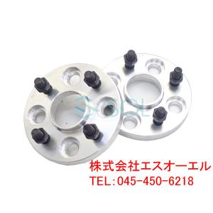 ホンダ ライフ(JB1 JB2 JB3 JB4) ディーバ(JC1 JC2) アルミ鍛造 ワイドトレッドスペーサー ハブ付 15mm PCD100 M12 P1.5 4H 56mm 2枚セット｜solltd4