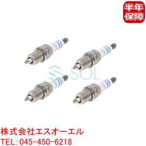 送料185円 BMW E82 E87 E88 E46 プラチナ スパークプラグ 4本セット(1台分) BOSCH 118i 120i 316ti 318i 318ti 12122158252 FR7KPP332