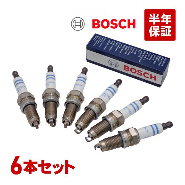 BOSCH スパークプラグ ダブルプラチナ 6本セット 1台分 出荷締切18時 ポルシェ カイエン ...