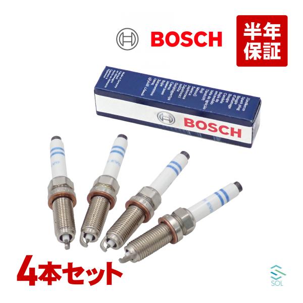 BOSCH製 ベンツ W176 W177 W246 W247 プラチナイリジウム スパークプラグ 4...